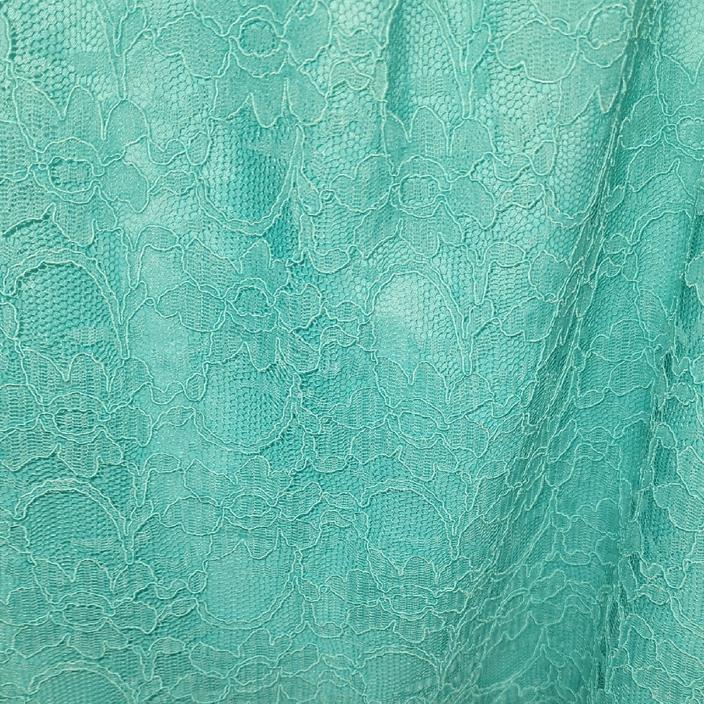 Calvin Klein Aqua Lace Midi Dress - Picture 7 of 7